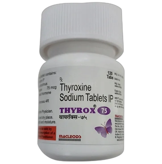 thyrox 75mcg tablet 120's